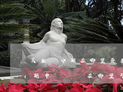 民生樂分期在哪里查看賬單還款-民生樂分期申請記錄在哪里可以查