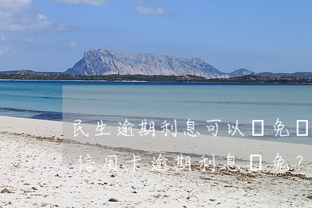 民生逾期利息可以減免嗎，如何申請民生銀行信用卡逾期利息減免？