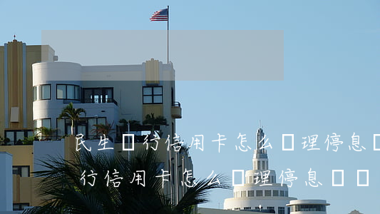 民生銀行信用卡怎么辦理停息掛賬-民生銀行信用卡怎么辦理停息掛賬業(yè)務(wù)