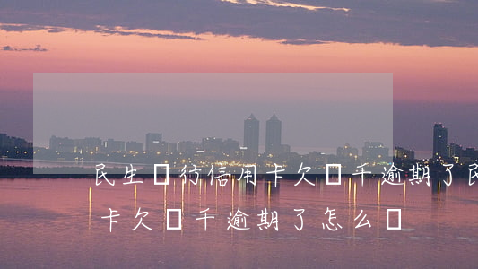 民生銀行信用卡欠兩千逾期了(民生銀行信用卡欠兩千逾期了怎么辦)