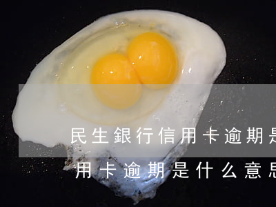 民生銀行信用卡逾期是什么意思 民生銀行信用卡逾期是什么意思