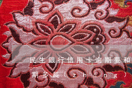 民生銀行信用卡逾期要和(民生銀行信用卡逾期多長(zhǎng)時(shí)間會(huì)被起訴)