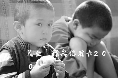 民生銀行欠信用卡20萬（民生信用卡逾期10萬）