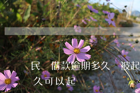 民間借款逾期多久會被起訴(民間借貸超期多久可以起訴)