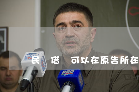 民間借貸可以在原告所在地起訴嗎
