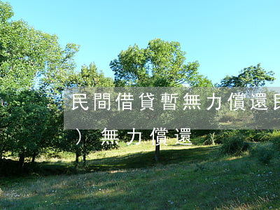 民間借貸暫無力償還 民間借貸暫時(shí)無力償還