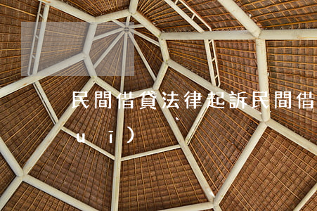 民間借貸法律起訴（民間借錢起訴新法規(guī)）