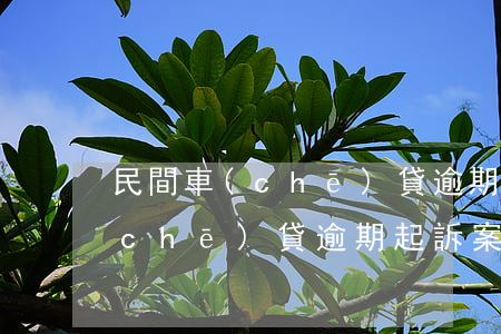 民間車(chē)貸逾期起訴案例(民間車(chē)貸逾期起訴案例)