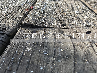 民间借贷还不上别人起诉我没钱还几年能结案
