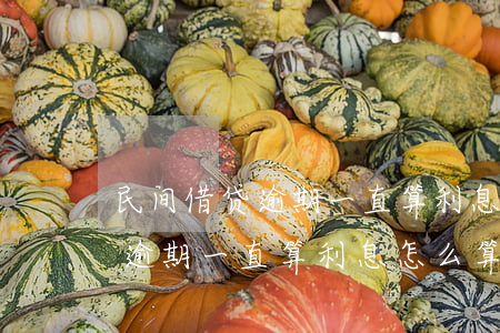 民间借贷逾期一直算利息怎么算-民间借贷逾期一直算利息怎么算的