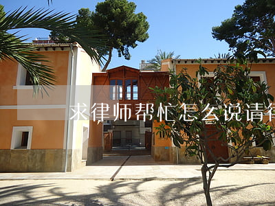 求律师帮忙怎么说(请律师帮忙怎么说话)