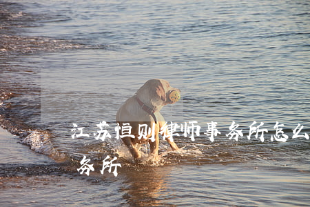 江苏恒则律师事务所怎么样(江苏常恒律师事务所)