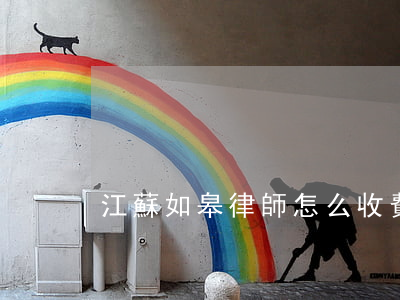 江蘇如皋律師怎么收費(如皋律師事務所)