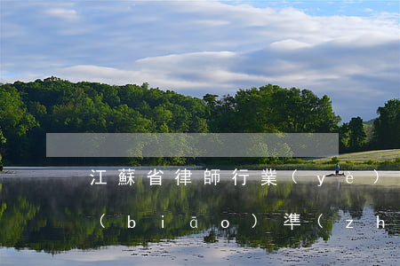 江蘇省律師行業(yè)收費(fèi)標(biāo)準(zhǔn)(江蘇省律師費(fèi)收費(fèi)標(biāo)準(zhǔn)2017)
