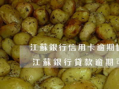 江蘇銀行信用卡逾期協(xié)商政策-江蘇銀行貸款逾期可以協(xié)商延期嗎?