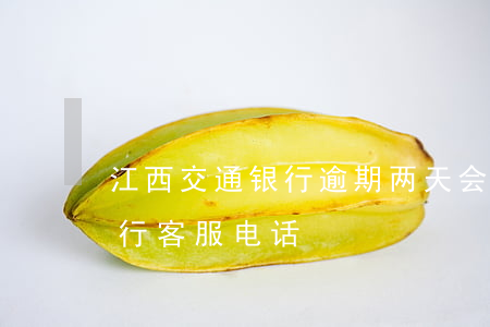江西交通银行逾期两天会怎么样(江西交通银行客服电话)