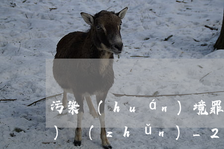 污染環(huán)境罪立案標(biāo)準(zhǔn)_2021污染環(huán)境罪量刑標(biāo)準(zhǔn)和認(rèn)定構(gòu)成要件