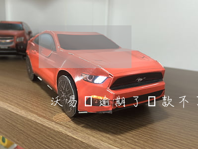 沃易貸逾期了還款不了(沃易貸還款還不上)
