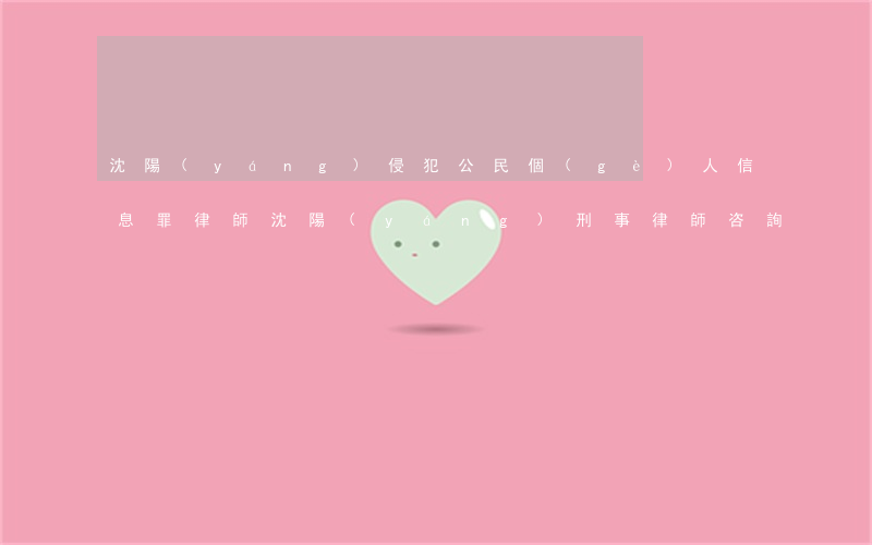 沈陽(yáng)侵犯公民個(gè)人信息罪律師(沈陽(yáng)刑事律師咨詢)
