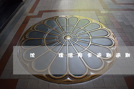 沈陽處理信用卡逾期(逾期記錄申請信用卡)