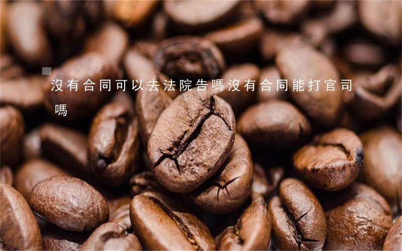 沒有合同可以去法院告嗎(沒有合同能打官司嗎)