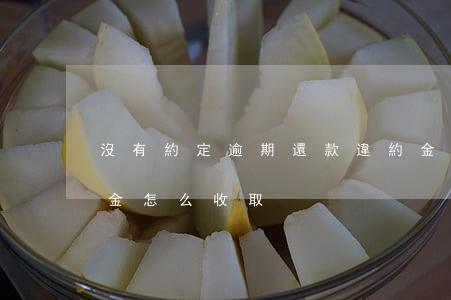 沒有約定逾期還款違約金(借款逾期不還違約金怎么收取)