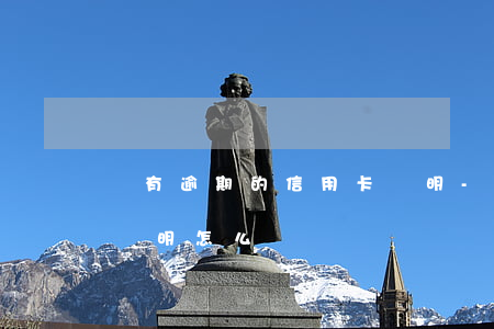 沒有逾期的信用卡證明-沒有逾期的信用卡證明怎么辦