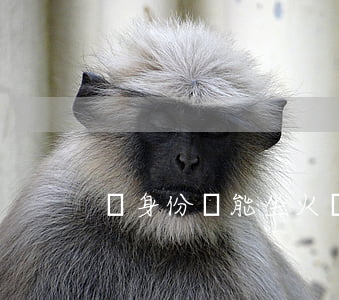 沒身份證能坐火車嗎