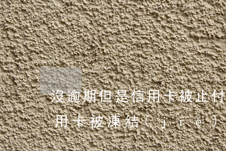 沒逾期但是信用卡被止付(沒有逾期為什么信用卡被凍結(jié))