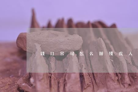 沒錢打官司怎么辦(殘疾人沒錢打官司怎么辦)