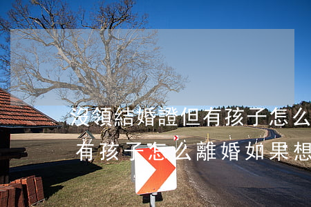 沒領結婚證但有孩子怎么離婚(沒領結婚證但有孩子怎么離婚如果想結婚怎么辦)
