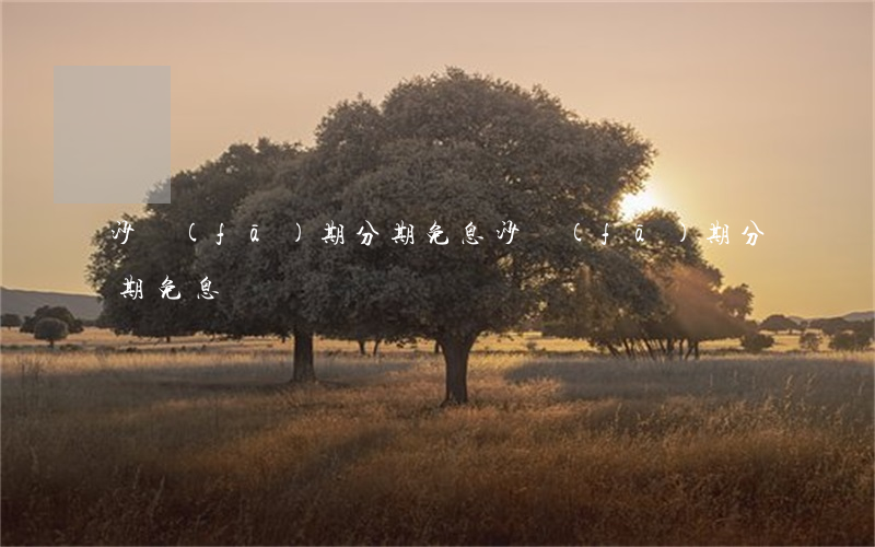 沙發(fā)期分期免息（沙發(fā)期分期免息）