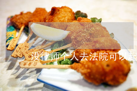没律师个人去法院可以起诉吗