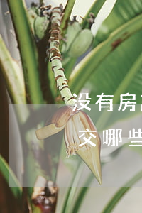 没有房离婚后买房税多吗(离婚所得的房子要交哪些税)