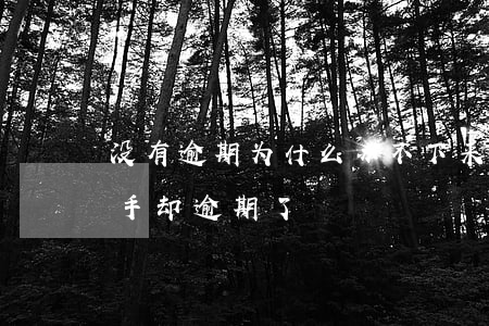 没有逾期为什么办不下来信用卡（信用卡没到手却逾期了）