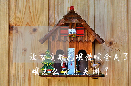 没有逾期花呗借呗全关了(没有逾期支付宝借呗怎么突然关闭了)