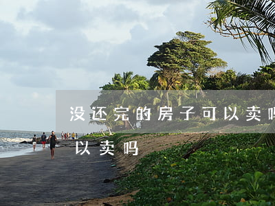 没还完的房子可以卖吗（逾期未还完的房子可以卖吗）
