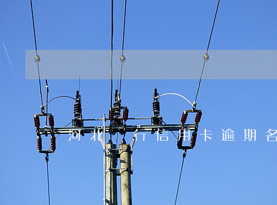 河北銀行信用卡逾期名單(石家莊信用卡逾期)