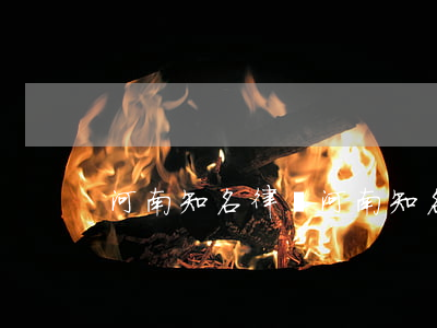 河南知名律師(河南知名律師免費咨詢)