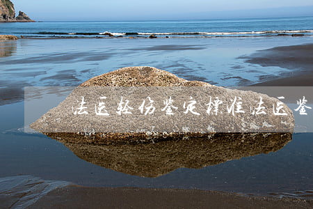 法医轻伤鉴定标准(法医鉴定的轻伤有哪些)