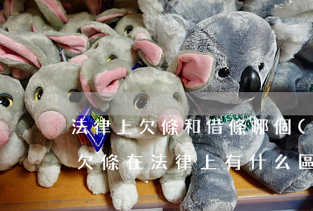 法律上欠條和借條哪個(gè)有效(借條和欠條在法律上有什么區(qū)別)