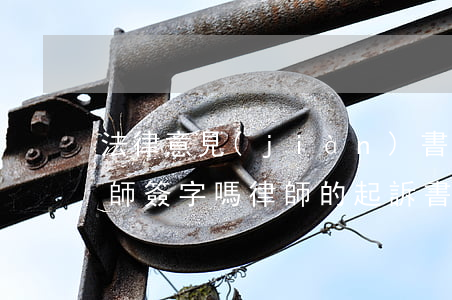 法律意見(jiàn)書(shū)需要律師簽字嗎(律師的起訴書(shū)要給當(dāng)事人簽字嗎)