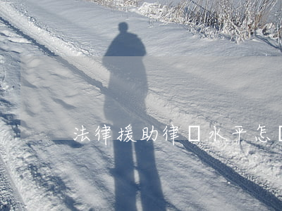 法律援助律師水平怎樣(法律援助律師有用嗎)