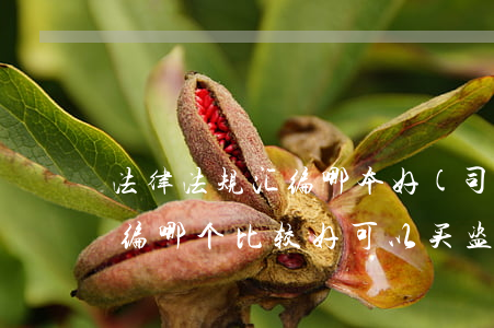 法律法规汇编哪本好(司考用的法律法规汇编哪个比较好可以买盗版吗)