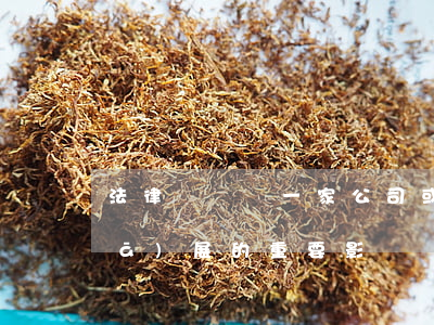 法律顧問對一家公司或企業(yè)發(fā)展的重要影響
