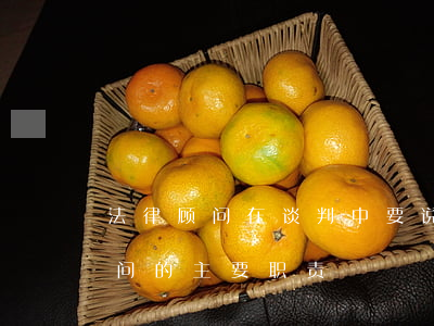 法律顾问在谈判中要说些什么(谈判时法律顾问的主要职责) 法律顾问在谈判中要说些什么(谈判时法律顾问的主要职责)