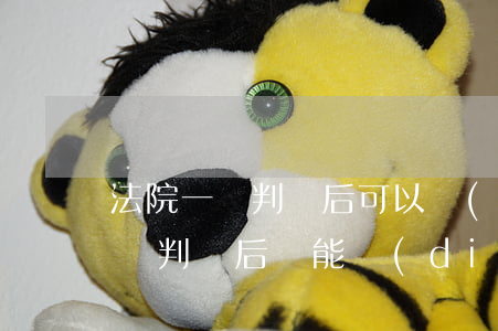 法院一審判決后可以調(diào)解嗎(一審判決后還能調(diào)解嗎)