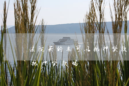 法院买的车可以抵押贷款吗(法院买的车可以抵押贷款吗)