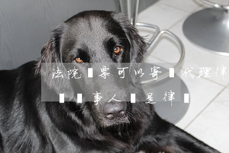 法院傳票可以寄給代理律師嗎(開庭傳票是寄給當事人還是律師)