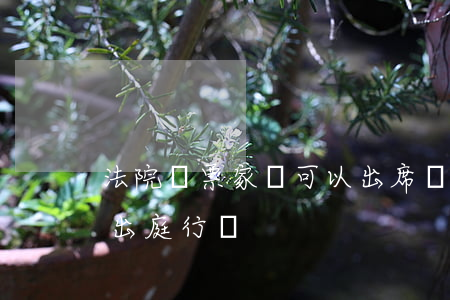法院傳票家屬可以出席嗎(法院給了傳票不去出庭行嗎?)